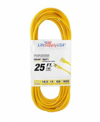 16/3 25ft 300v Sjtw Extension Cord Lighted End Indoor Outdoor / Use (25 Feet)
